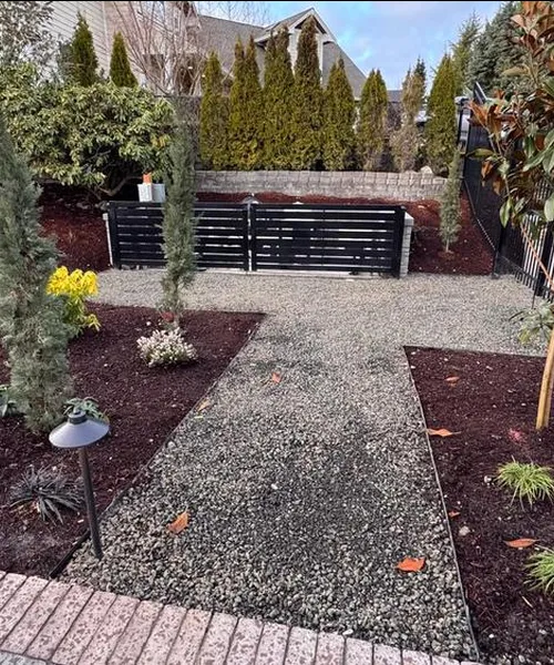 Outdoors Landscape Project in Gig Harbor 
